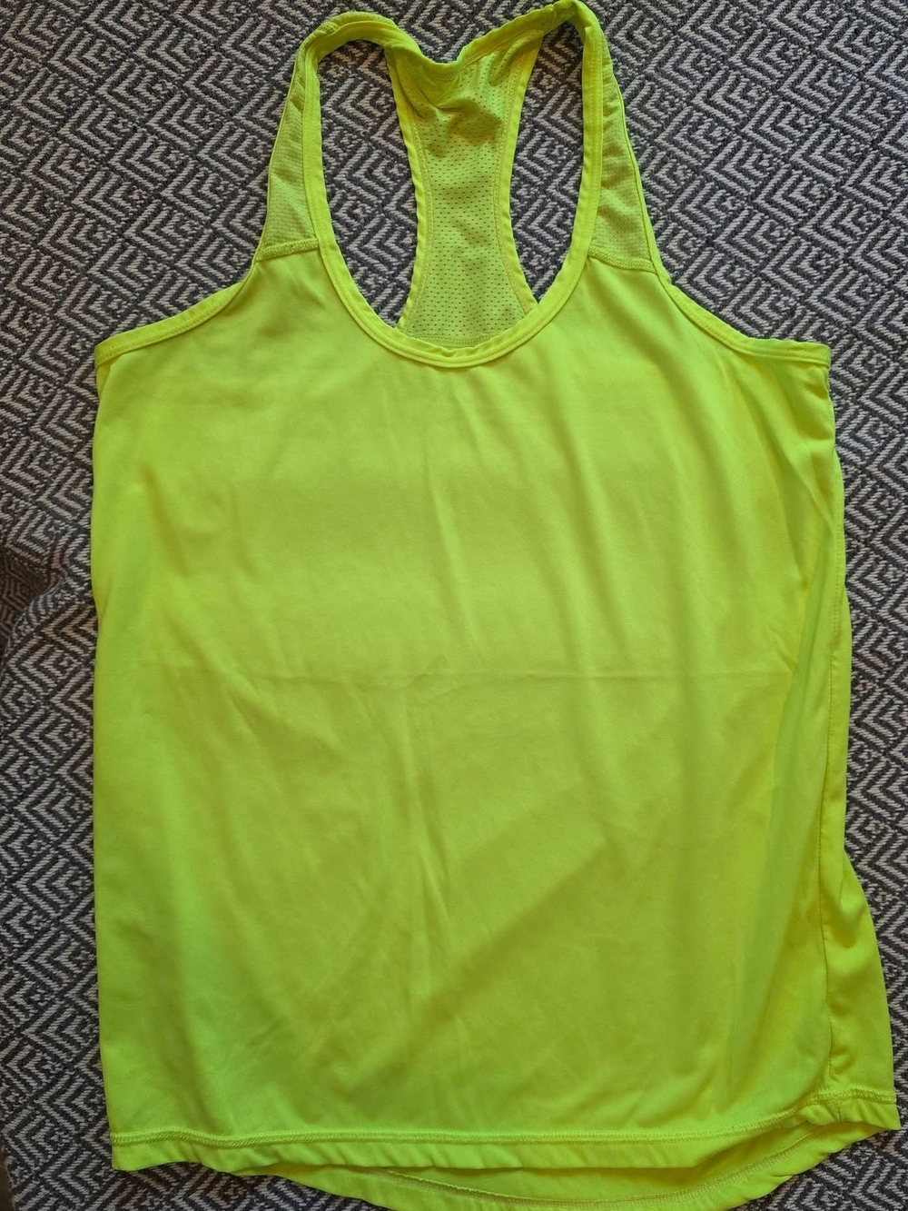 Women’s Neon Yellow Racerback Tank Top